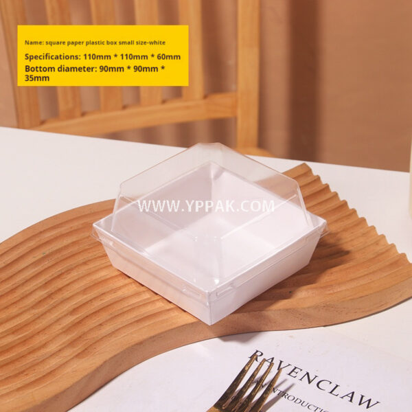 Bakery Takeaway Box – Transparent Packaging for Meat Floss Cake, Roll Cake, Sandwich & Pastries